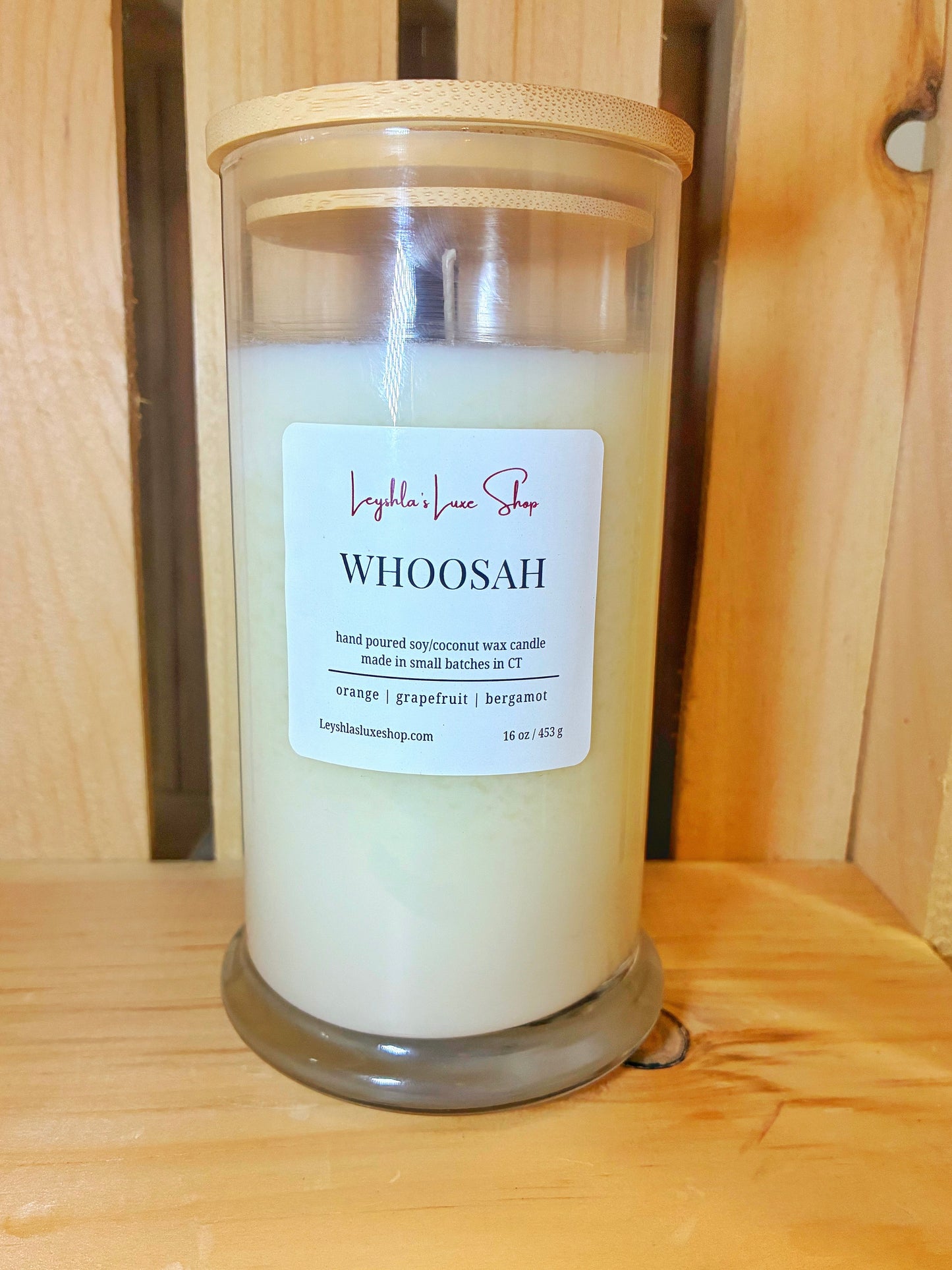 WHOOSAH 16 OZ. CANDLE