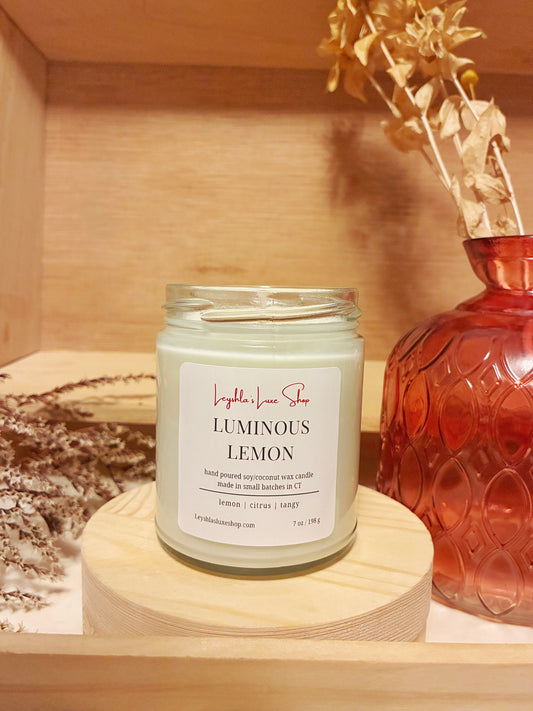 LUMINOUS LEMON 7 OZ. CANDLE